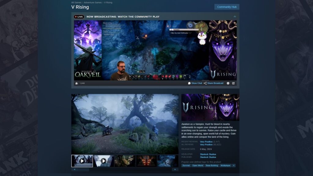 Graph 1: Steam Store Page - Stream Hatchet