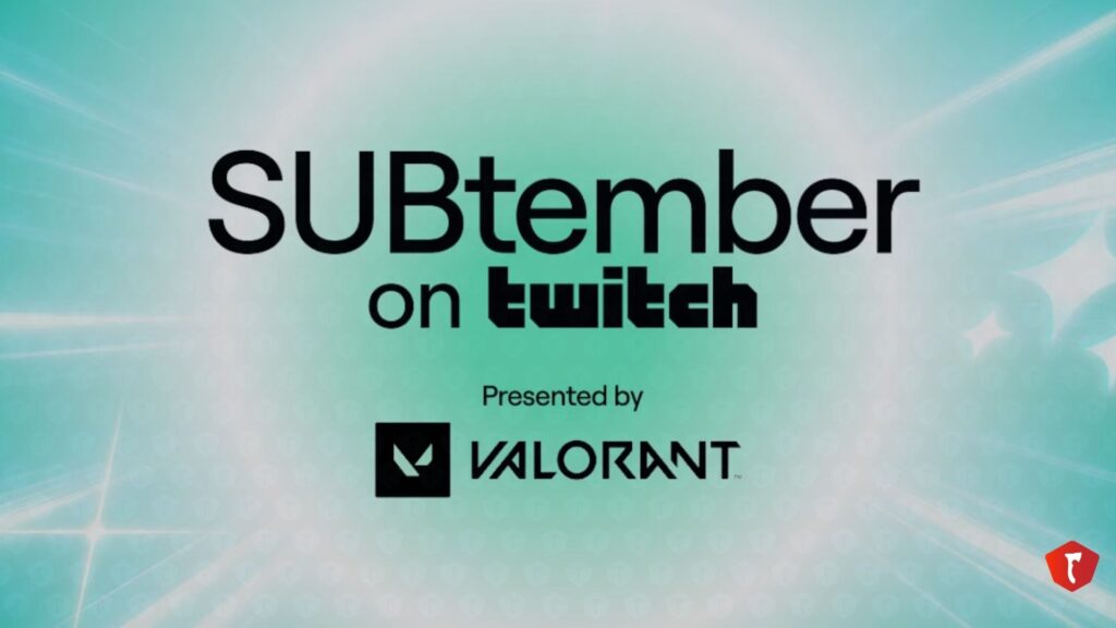 Twitch's SUBtember icon sponsored by VALORANT