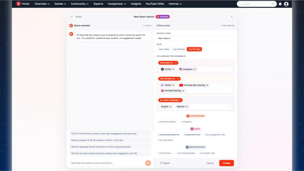 Graph 5: Hatchet AI Smart Search Screenshot - Hatchet