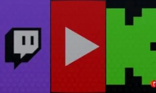 Twitch, YouTube, and Kick logo separated into 3 sections